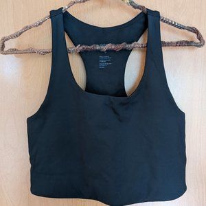 Girlfriend Collective Paloma Racerback Bra in color Black, size M